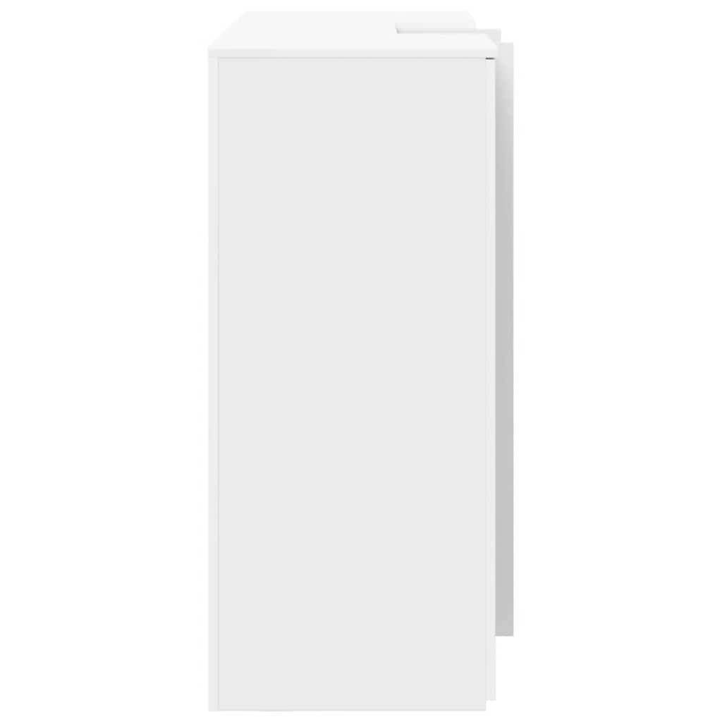 Banco Reception Bianco 155x50x103,5 cm in Legno Multistrato - homemem39