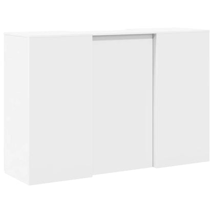 Banco Reception Bianco 155x50x103,5 cm in Legno Multistrato - homemem39
