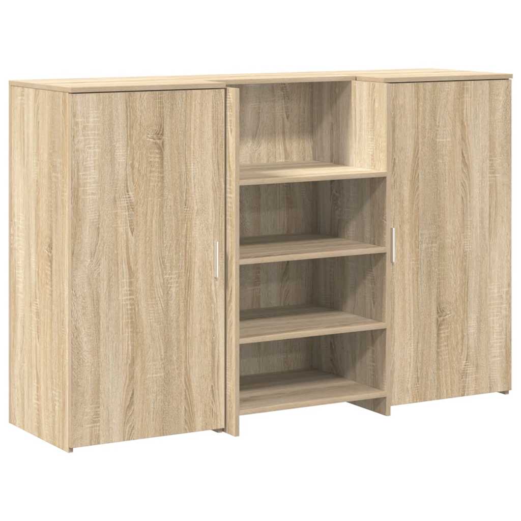 Banco Reception Rovere Sonoma 155x50x103,5 cm Legno Multistrato - homemem39