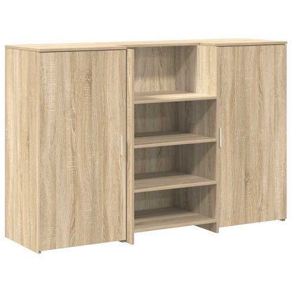 Banco Reception Rovere Sonoma 155x50x103,5 cm Legno Multistrato - homemem39