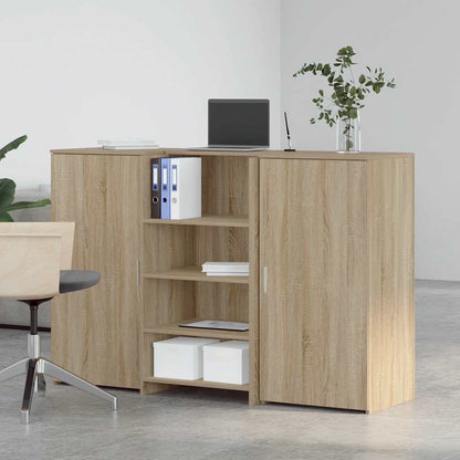 Banco Reception Rovere Sonoma 155x50x103,5 cm Legno Multistrato - homemem39