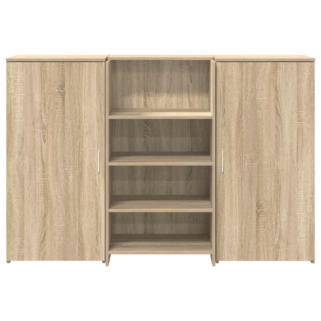 Banco Reception Rovere Sonoma 155x50x103,5 cm Legno Multistrato - homemem39