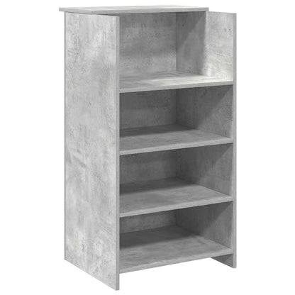 Banco Reception Grigio Cemento 155x50x103,5cm Legno Multistrato - homemem39