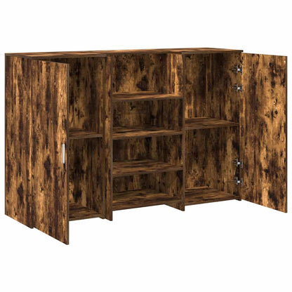 Banco Reception Rovere Fumo 155x50x103,5cm in Legno Multistrato