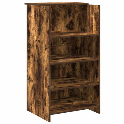 Banco Reception Rovere Fumo 155x50x103,5cm in Legno Multistrato | homemem39