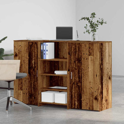 Banco Reception Legno Antico 155x50x103,5 cm Legno Multistrato | homemem39