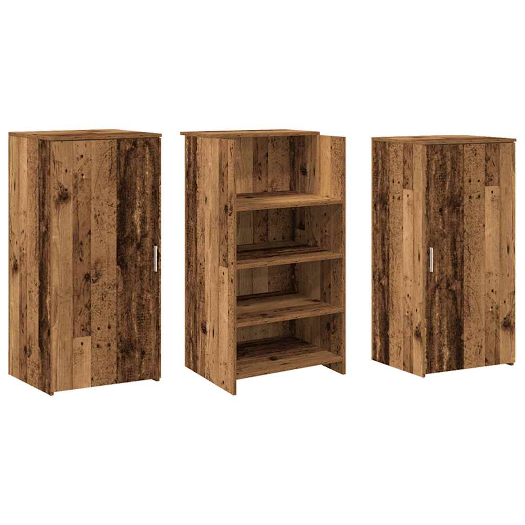 Banco Reception Legno Antico 155x50x103,5 cm Legno Multistrato - homemem39