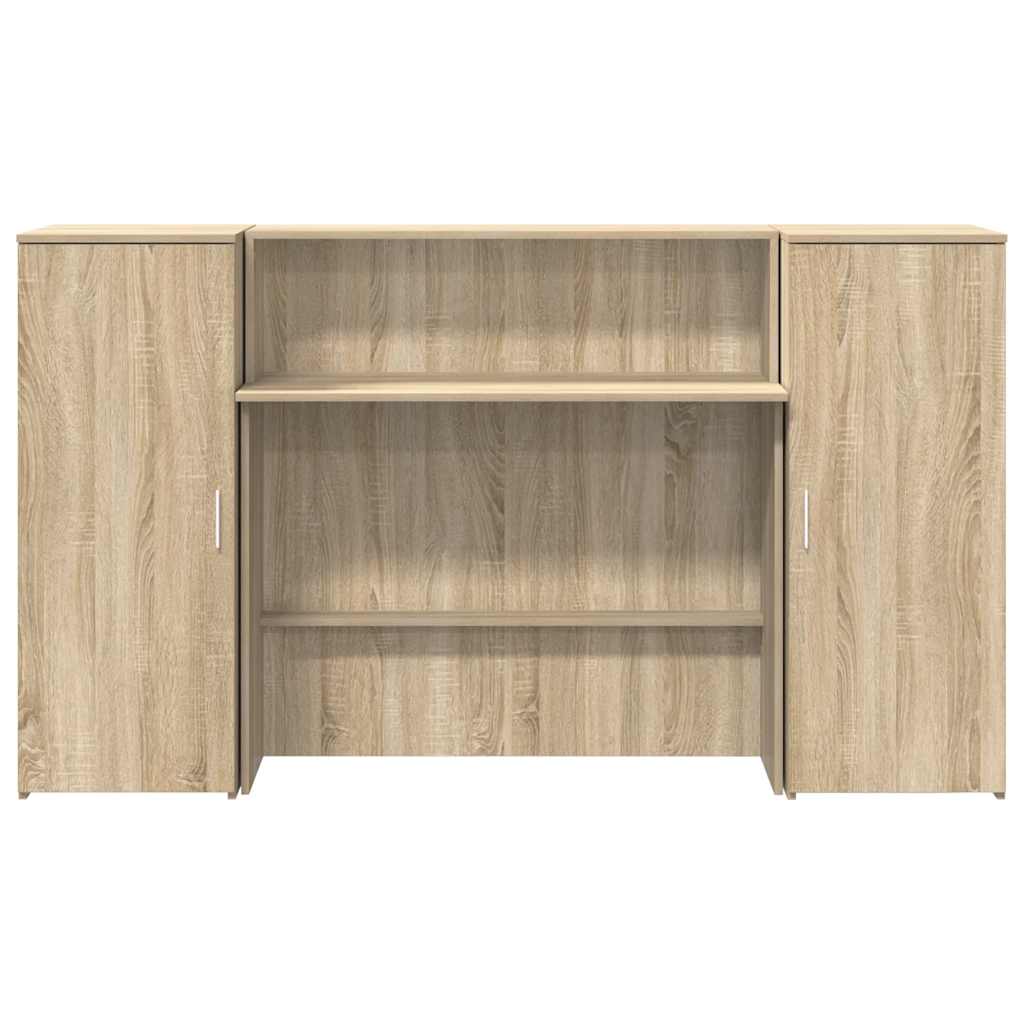 Banco Reception Rovere Sonoma 180x50x103,5 cm Legno Multistrato | homemem39