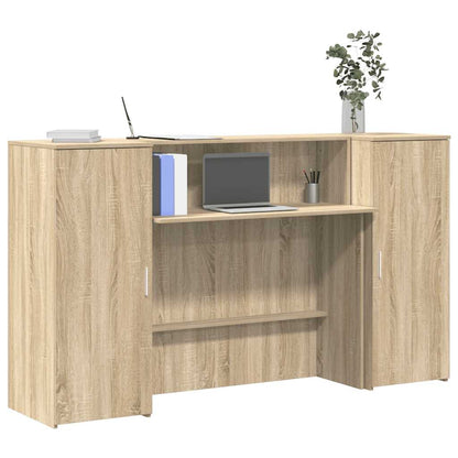 Banco Reception Rovere Sonoma 180x50x103,5 cm Legno Multistrato