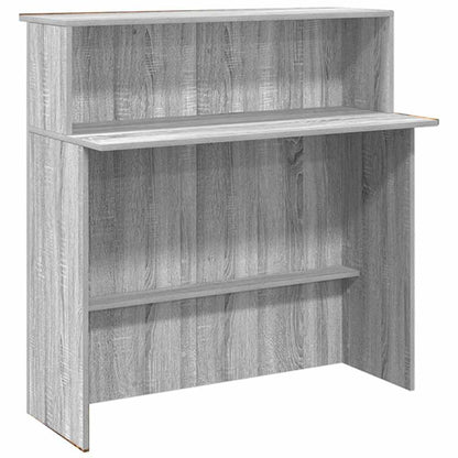 Banco Reception Grigio Sonoma 180x50x103,5 cm Legno Multistrato