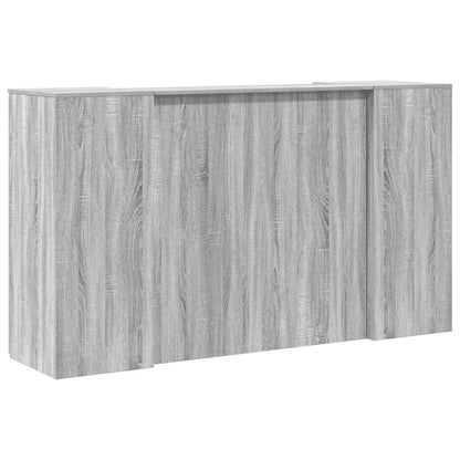 Banco Reception Grigio Sonoma 180x50x103,5 cm Legno Multistrato