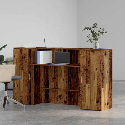 Banco Reception Legno Antico 180x50x103,5 cm Legno Multistrato | homemem39