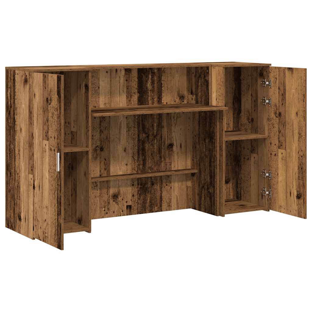 Banco Reception Legno Antico 180x50x103,5 cm Legno Multistrato | homemem39