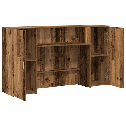 Banco Reception Legno Antico 180x50x103,5 cm Legno Multistrato | homemem39
