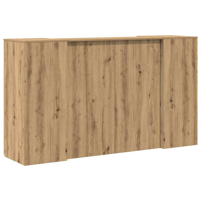 Banco Reception Rovere Artigianale 180x50x103,5cm in Truciolato