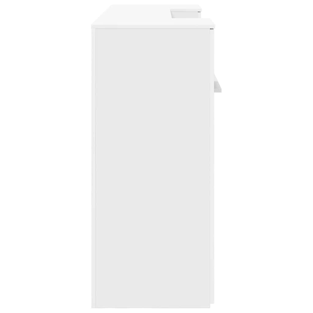 Banco Reception Bianco 200x50x103,5 cm in Legno Multistrato