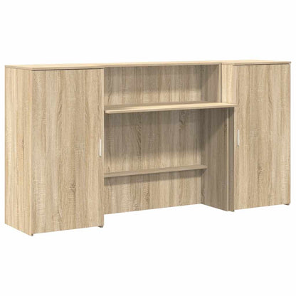 Banco Reception Rovere Sonoma 200x50x103,5 cm Legno Multistrato