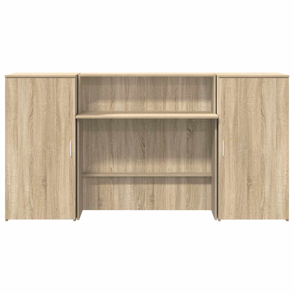 Banco Reception Rovere Sonoma 200x50x103,5 cm Legno Multistrato