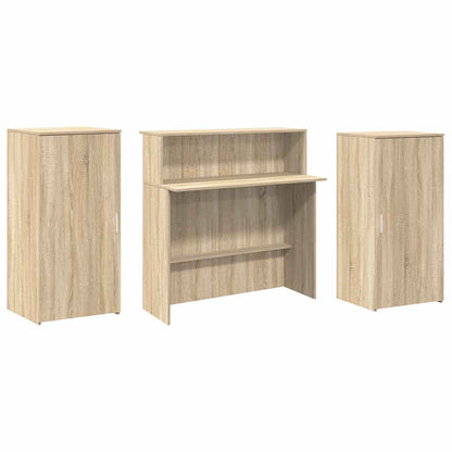 Banco Reception Rovere Sonoma 200x50x103,5 cm Legno Multistrato