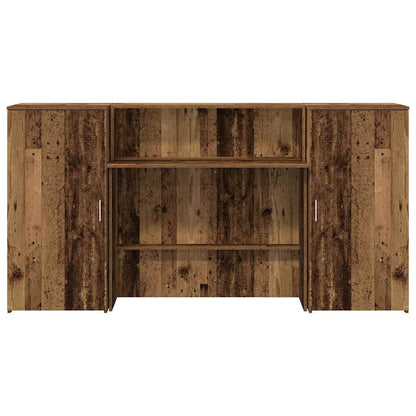 Banco Reception Legno Vecchio 200x50x103,5 cm Legno Multistrato