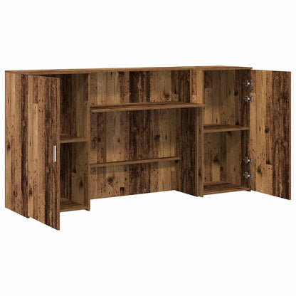 Banco Reception Legno Vecchio 200x50x103,5 cm Legno Multistrato