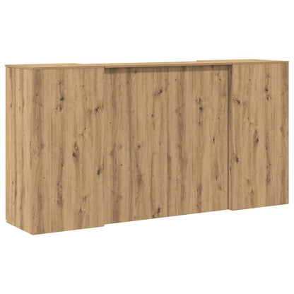 Banco Reception Rovere Artigianale 200x50x103,5cm in Truciolato - homemem39