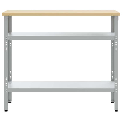 Piano di lavoro con lo scaffale Grigio 100 x 55 x 85 cm