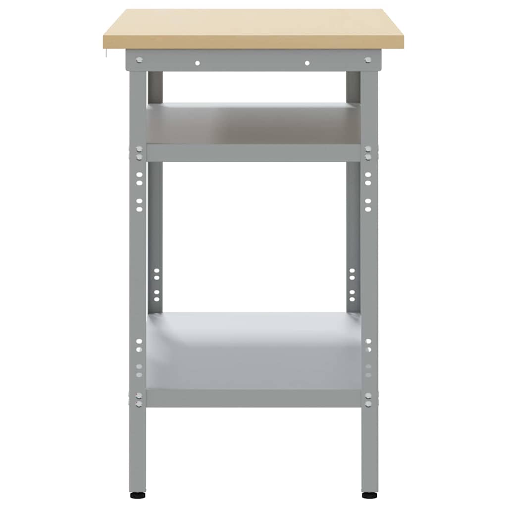 Piano di lavoro con lo scaffale Grigio 100 x 55 x 85 cm