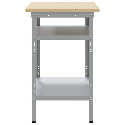 Piano di lavoro con lo scaffale Grigio 100 x 55 x 85 cm