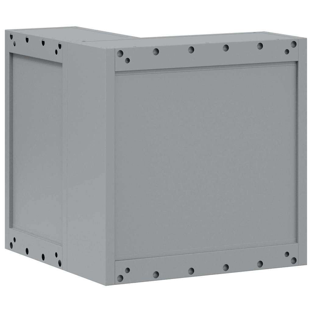 Mobile per attrezzi con blocco Rosso e Grigio 55 x 55 x 55 cm