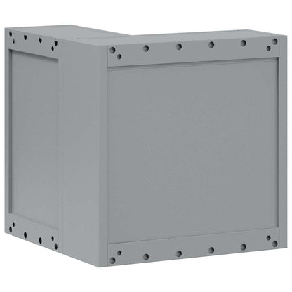 Mobile per attrezzi con blocco Rosso e Grigio 55 x 55 x 55 cm