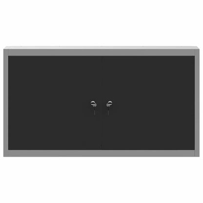 Mobile per attrezzi con blocco Nero e Grigio 100 x 20 x 55 cm | homemem39