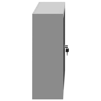 Mobile per attrezzi con blocco Nero e Grigio 100 x 20 x 55 cm