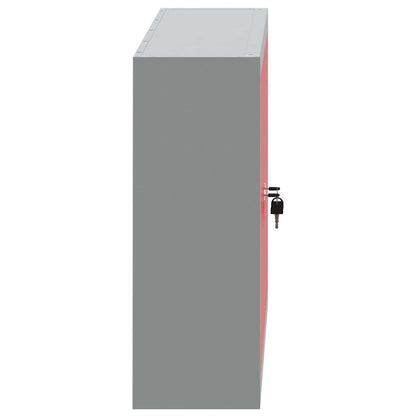 Mobile per attrezzi con blocco Rosso e Grigio 100 x 20 x 55 cm | homemem39