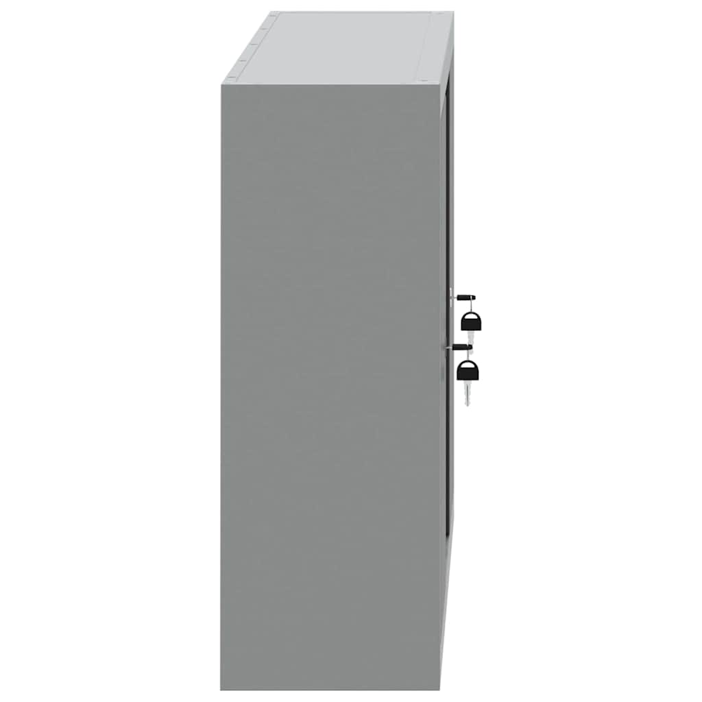 Mobile per attrezzi con blocco Nero e Grigio 100 x 20 x 55 cm | homemem39