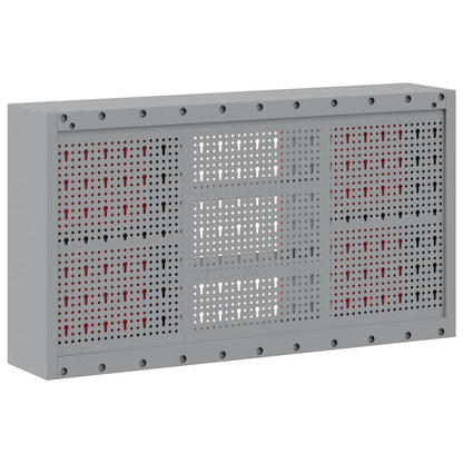 Mobile per attrezzi con blocco Rosso e Grigio 100 x 20 x 55 cm | homemem39
