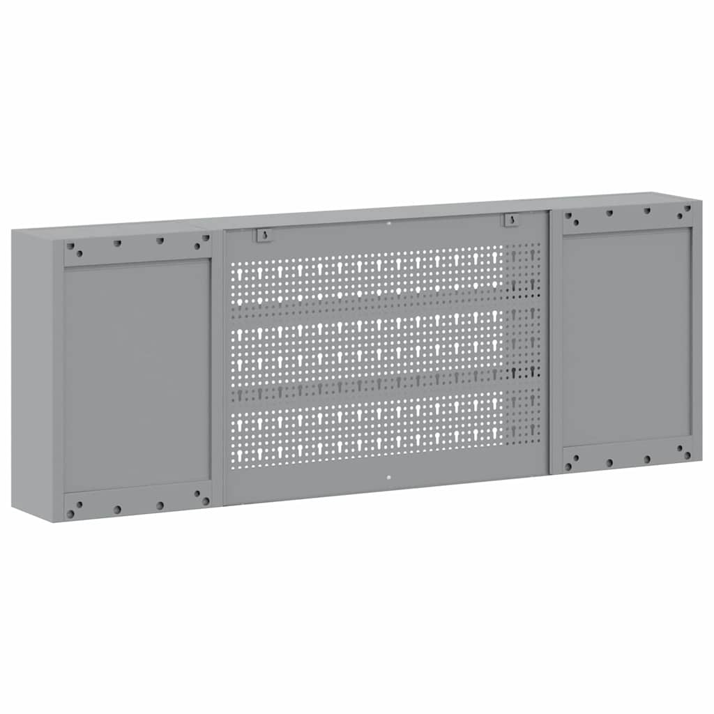 Mobile per attrezzi con blocco Nero e Grigio 150 x 20 x 55 cm | homemem39