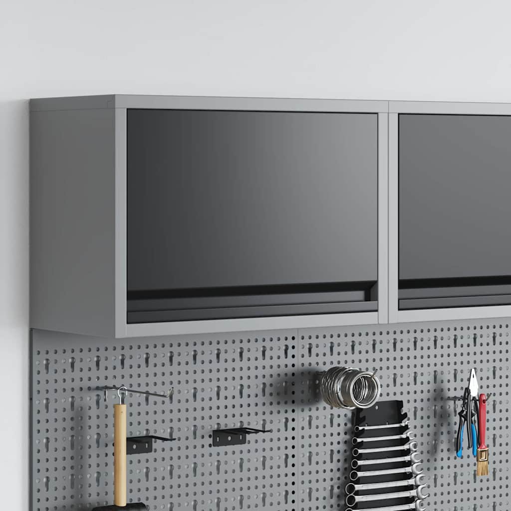 Mobile per attrezzi Nero e Grigio 50 x 25 x 35 cm | homemem39