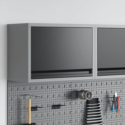 Mobile per attrezzi Nero e Grigio 50 x 25 x 35 cm | homemem39