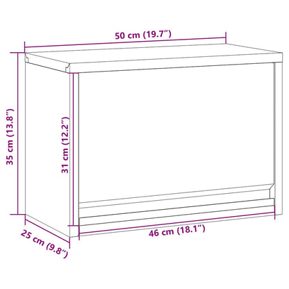 Mobile per attrezzi Nero e Grigio 50 x 25 x 35 cm | homemem39