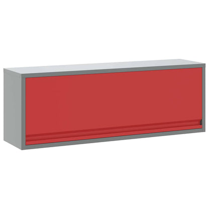 Mobile per attrezzi Rosso e Grigio 100 x 25 x 35 cm | homemem39