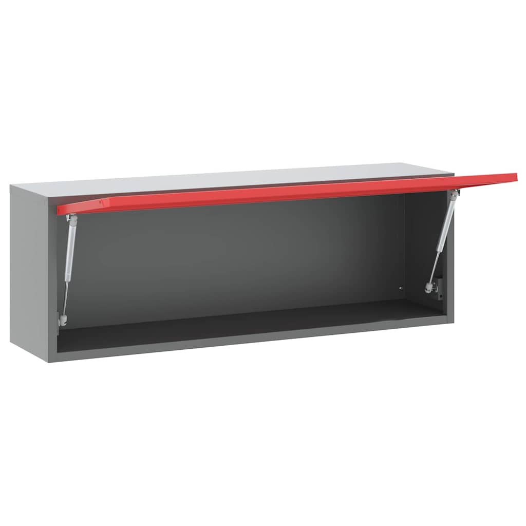 Mobile per attrezzi Rosso e Grigio 100 x 25 x 35 cm | homemem39