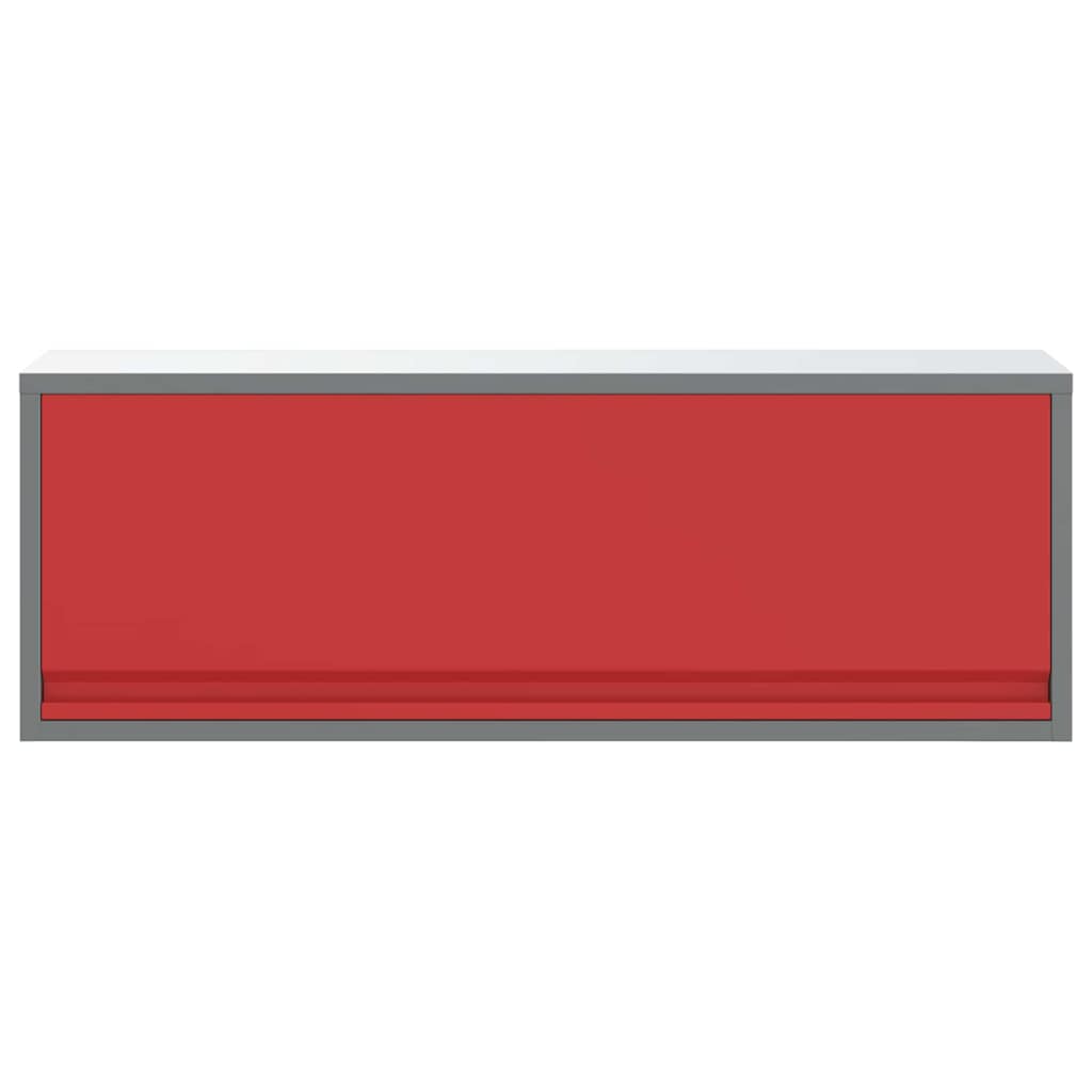 Mobile per attrezzi Rosso e Grigio 100 x 25 x 35 cm | homemem39