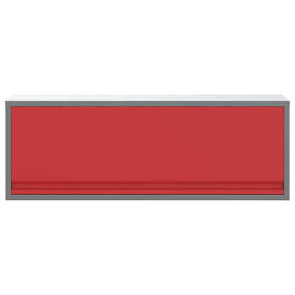 Mobile per attrezzi Rosso e Grigio 100 x 25 x 35 cm | homemem39