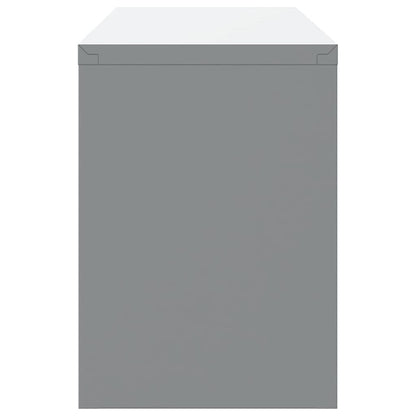 Mobile per attrezzi Rosso e Grigio 100 x 25 x 35 cm
