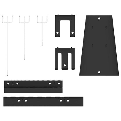 Pannello per attrezzi 2 pcs Grigio 100 x 1 x 60 cm