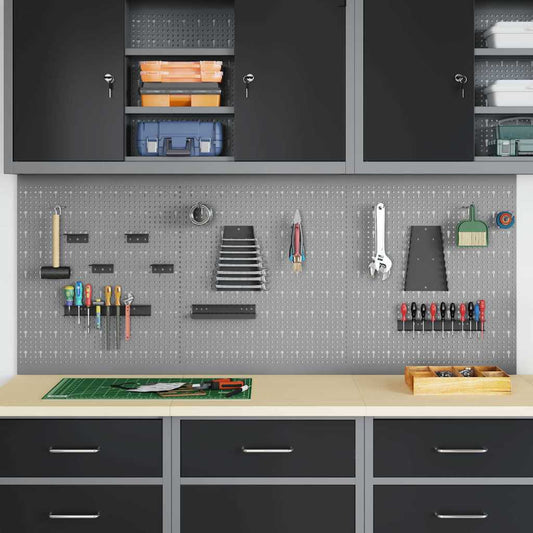 Pannello per attrezzi 3 pcs Grigio 150 x 1 x 60 cm