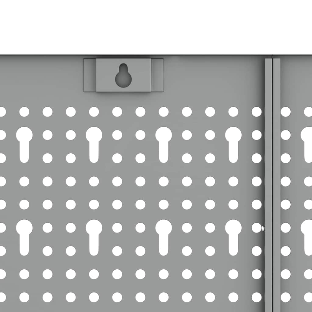 Pannello per attrezzi 2 pcs Grigio 100 x 1 x 80 cm