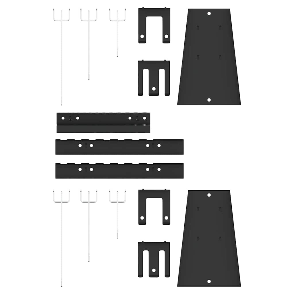 Pannello per attrezzi 3 pcs Grigio 150 x 1 x 80 cm