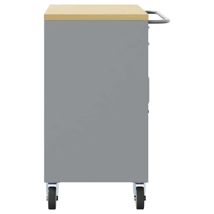 Banco da lavoro con cassetto Nero e Grigio 75 x 45 x 85 cm | homemem39